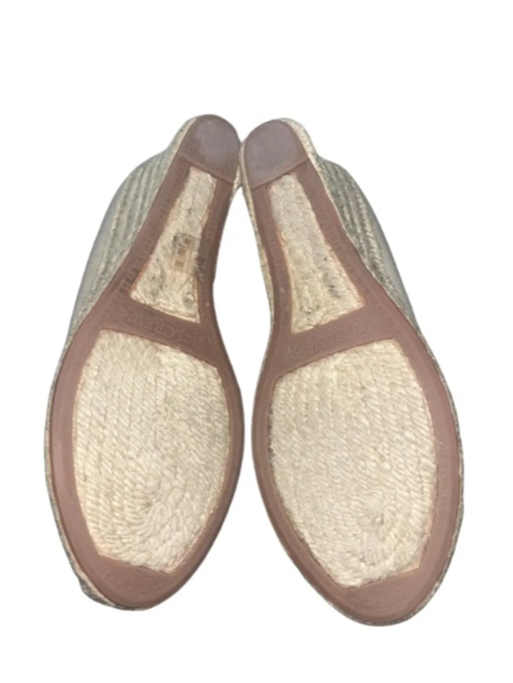 J.Crew Seville Canvas Espadrille Wedges - Beige - Size 9.5